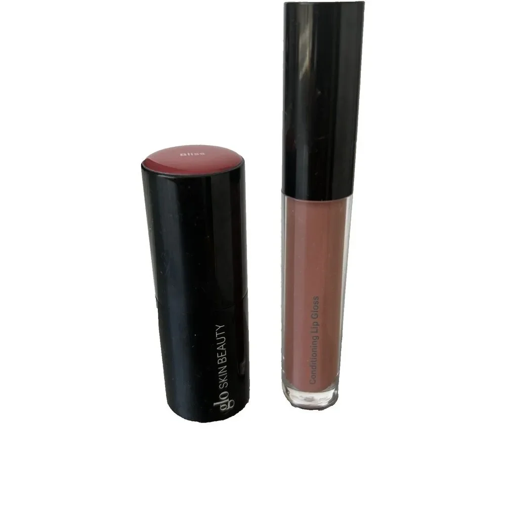 Glo Skin Beauty Bundle Cream Blush Stick Bliss & Lip Gloss Secret Agent NEW